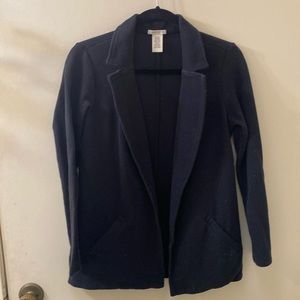 Knit blazer style sweater